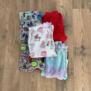 Bundle of 5 Girls Members Mark Fleece Pajama Pants